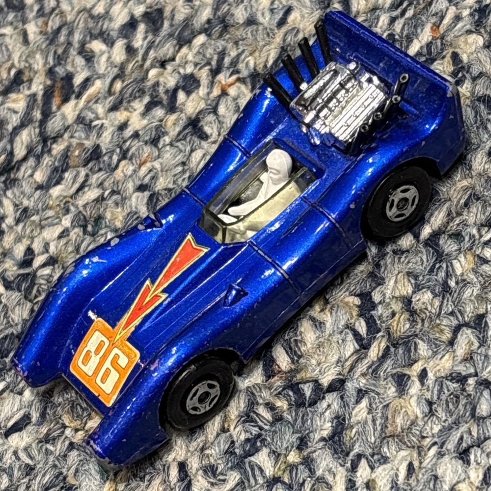 Matchbox Superfast MB 61 A Blue Shark Racing # Number 86 Made In England 1971